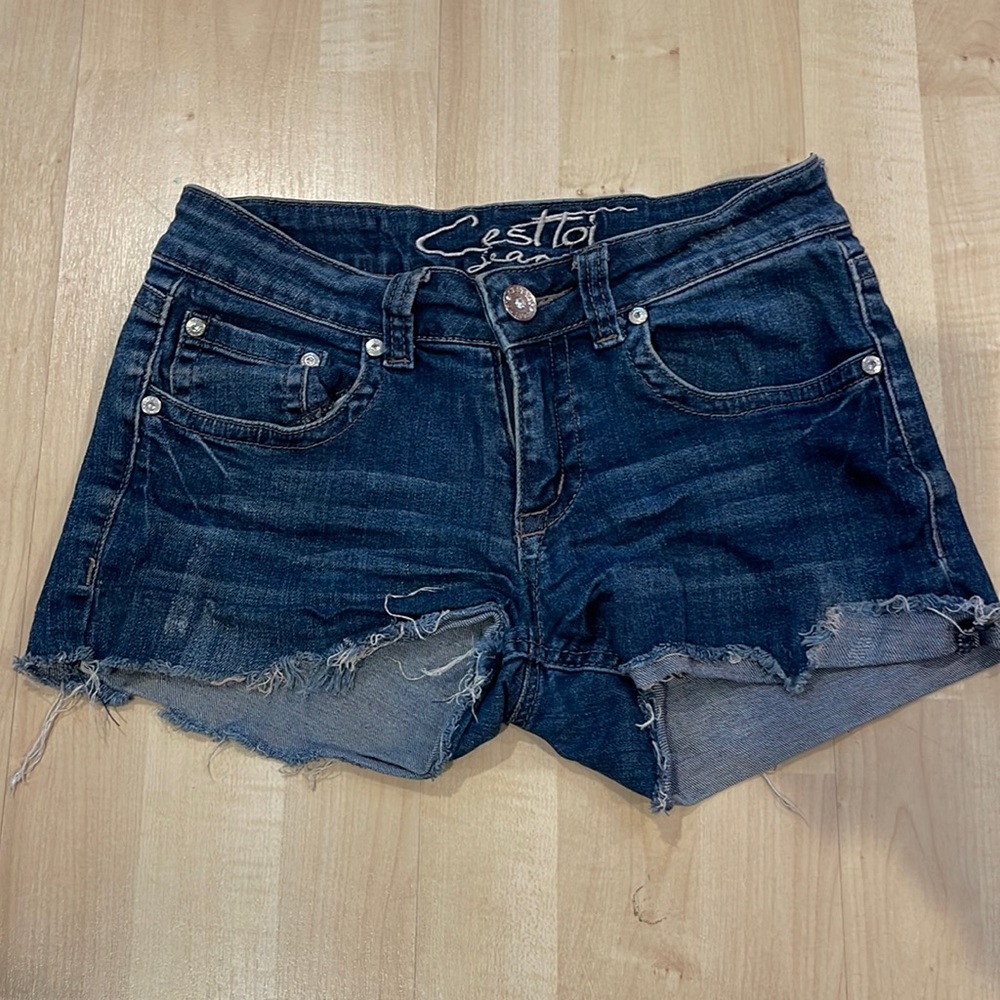 Denim shorts